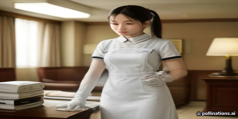 호텔 하우스키핑 룸메이드 유니폼 제작, 신축성 원단과 주머니 설계