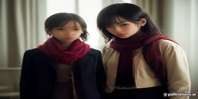 옷걸이에 걸린 호텔 유니폼 재킷과 스카프