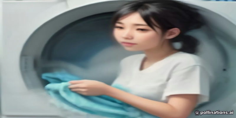 집에서 유니폼을 세탁하는 모습